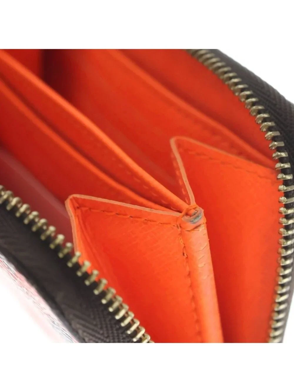 Louis Vuitton Monogram Graffiti Zippy Coin Purse Compact Wallet Brown Orange
